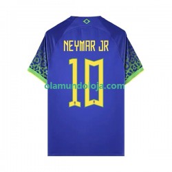 Camisola Brasil Neymar JR 10 Homem Equipamento Segundo Copa do Mundo 2022 Manga Curta